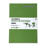 Скетчбук "Marker Line" А5, 160г/м2, 44 листа, твердая обложка, Sketchmarker